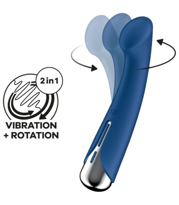 SATISFYER SPINNING G SPORT 1 VIBRADOR ROTADOR AZUL