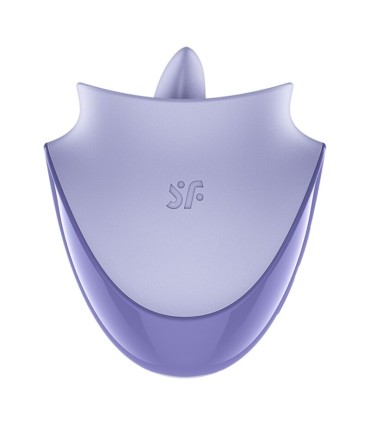 SATISFYER TONGUE DANCER CLITORAL STIMULATOR WITH VIBRATION AND PULSATIONS LILAC