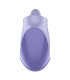 SATISFYER TONGUE DANCER CLITORAL STIMULATOR WITH VIBRATION AND PULSATIONS LILAC