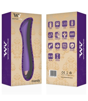 WOMANVIBE MANDY VIBRADOR RECARGABLE SILICONA PUNTO K