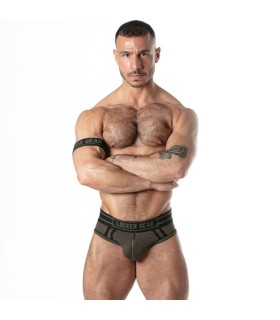 LOCKER GEAR SPORT MESH JOCK BRIEF KHAKI XL