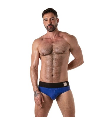 LOCKER GEAR WIDE WAISTBAND JOCK BRIEF BLUE M