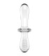SATISFYER DOUBLE CRYSTAL DILDO TRANSPARENTE