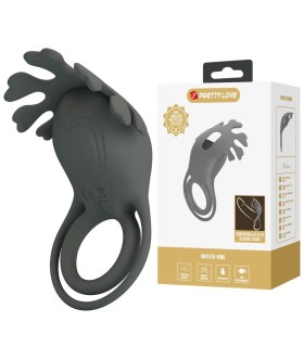 PRETTY LOVE RECHARGEABLE VIBRATING RING WITH STIMULATOR