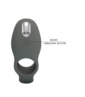 PRETTY LOVE RECHARGEABLE VIBRATING RING WITH DUAL STIMULATION