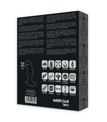 ADDICTED TOYS REMOTE CONTROL PLUG ANAL P SPOT BLACK