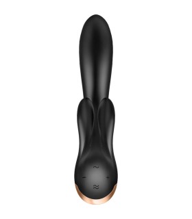SATISFYER DOUBLE FLEX VIBRADOR APP NEGRO
