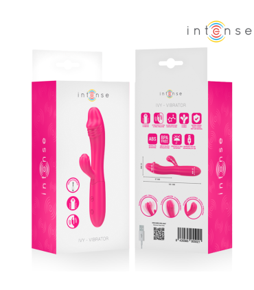 INTENSE IVY FLEXIBLE VIBRATOR 10 VIBRATIONS WITH STIMULATING TONGUE PINK