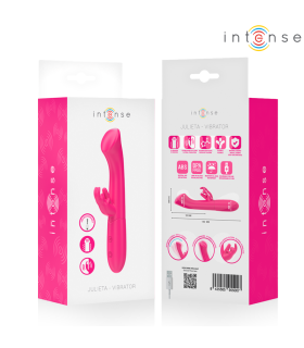 INTENSE JULIETA RABBIT VIBRATOR 186 CM 10 VIBRATIONS PINK