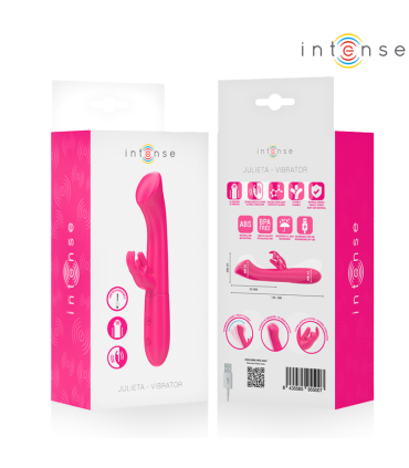 INTENSE JULIETA RABBIT VIBRATOR 186 CM 10 VIBRATIONS PINK