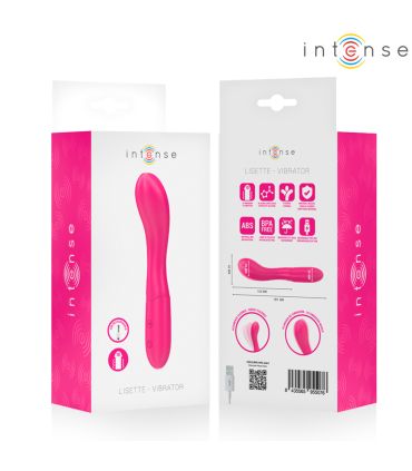 INTENSE LISETTE VIBRATOR 19 CM FLEXIBLE 10 VIBRATIONS PINK
