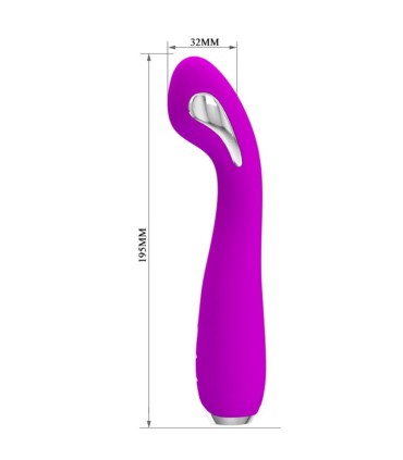 PRETTY LOVE HECTOR VIBRADOR ELECTROSHOCK RECARGABLE IMPERMEABLE MORADO