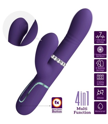 PRETTY LOVE VIBRADOR PUNTO G MULTIFUNCION MORADO