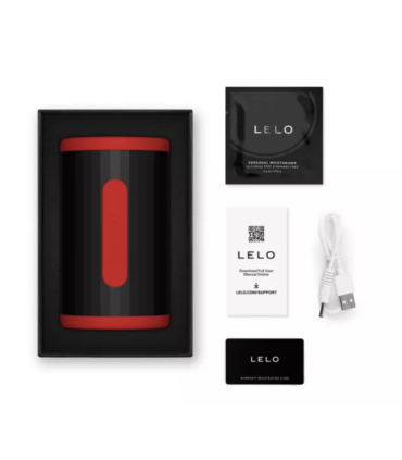LELO F2S DOUBLE SONIC MALE STROKER WITH DUAL SONIC STIMULATION RED