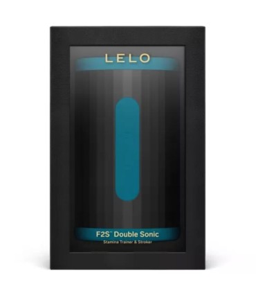 LELO F2S DOUBLE SONIC MALE STROKER WITH DUAL SONIC STIMULATION TEAL
