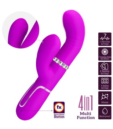 PRETTY LOVE VIBRADOR PUNTO G MULTIFUNCION FUCSIA