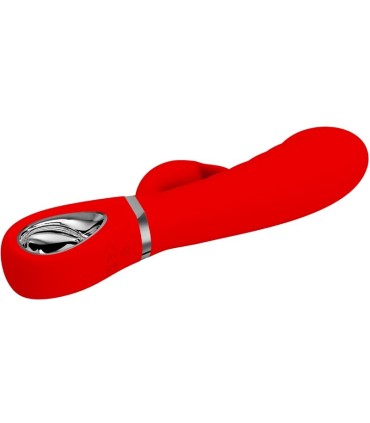 PRETTY LOVE PRESCOTT VIBRADOR PUNTO G MULTIFUNCION ROJO