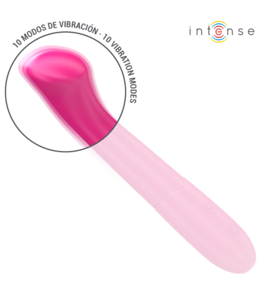 INTENSE PATY VIBRATOR 19 CM FLEXIBLE 10 VIBRATIONS MODEL 2 PINK