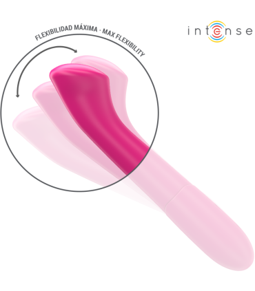 INTENSE PATY VIBRATOR 19 CM FLEXIBLE 10 VIBRATIONS MODEL 2 PINK