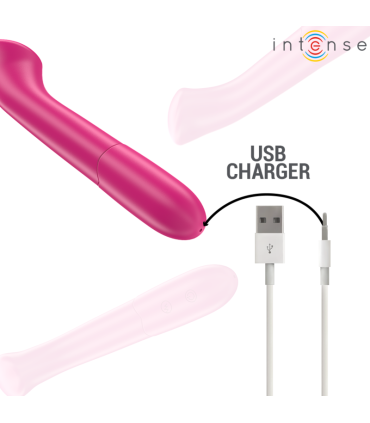 INTENSE PATY VIBRATOR 19 CM FLEXIBLE 10 VIBRATIONS MODEL 2 PINK