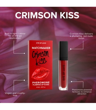 EYE OF LOVE MATCHMAKER CRIMSON KISS RED LIP GLOSS VOLUMIZING EFFECT WITH PHEROMONES 85 ML