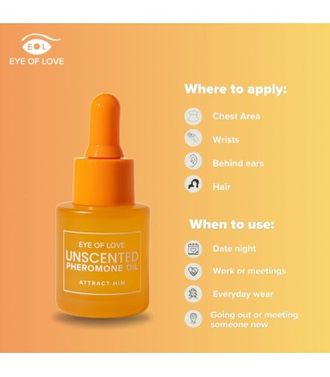 EYE OF LOVE PHEROMONE INFUSED PERFUMED OIL FOR WOMEN FRAGRANCE FREE 20 ML