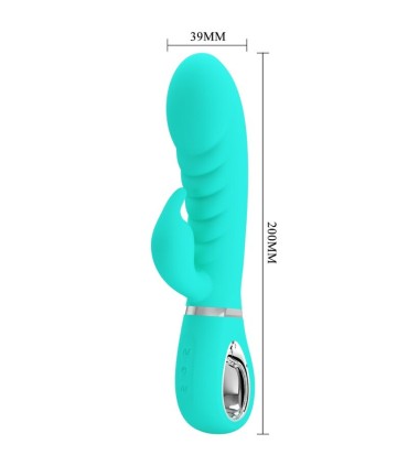 PRETTY LOVE PRESCOTT VIBRADOR PUNTO G MULTIFUNCION VERDE AGUA