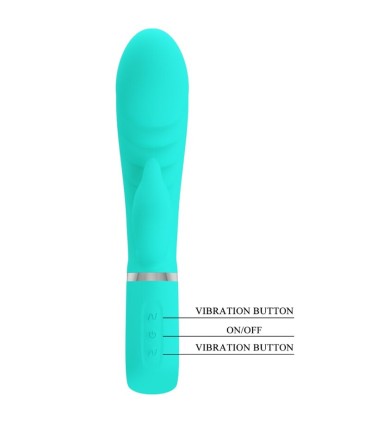 PRETTY LOVE PRESCOTT VIBRADOR PUNTO G MULTIFUNCION VERDE AGUA