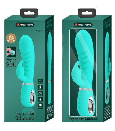 PRETTY LOVE PRESCOTT VIBRADOR PUNTO G MULTIFUNCION VERDE AGUA