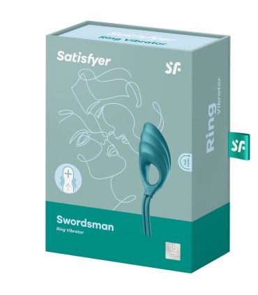 SATISFYER SWORDSMAN ANILLO VIBRADOR VERDE