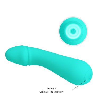 PRETTY LOVE CETUS VIBRADOR RECARGABLE VERDE AGUA