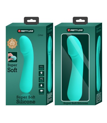 PRETTY LOVE CETUS VIBRADOR RECARGABLE VERDE AGUA