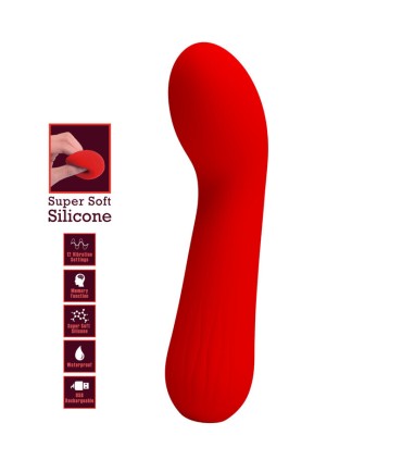 PRETTY LOVE FAUN VIBRADOR RECARGABLE ROJO