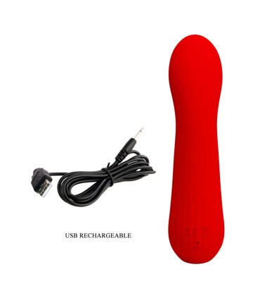 PRETTY LOVE FAUN VIBRADOR RECARGABLE ROJO