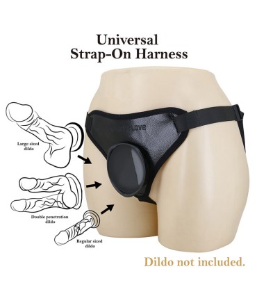 PRETTY LOVE UNIVERSAL STRAP ON HARNESS BLACK