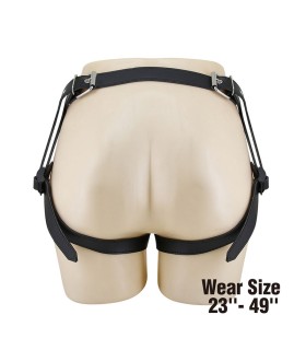 PRETTY LOVE YETI STRAP ON HARNESS WITH SUCTION DILDO FLESH