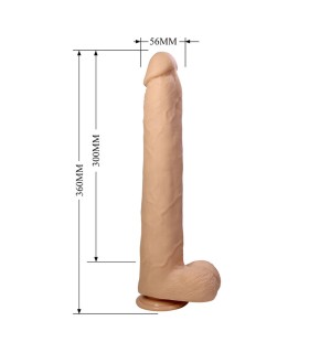PRETTY LOVE DANY FLEXIBLE REALISTIC DILDO WITH SUCTION CUP 36 CM O 56 CM