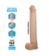 PRETTY LOVE PAT FLEXIBLE REALISTIC DILDO WITH SUCTION CUP FLESH 40 CM O 6 CM