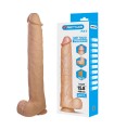 PRETTY LOVE - PAT FLEXIBLE REALISTIC DILDO WITH SUCTION CUP FLESH 40 CM -Ø- 6 CM