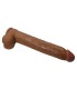 PRETTY LOVE DANY REALISTIC FLEXIBLE DILDO WITH SUCTION CUP 36 CM O 56 CM BROWN