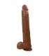 PRETTY LOVE DANY REALISTIC FLEXIBLE DILDO WITH SUCTION CUP 36 CM O 56 CM BROWN