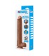 PRETTY LOVE PAT REALISTIC FLEXIBLE DILDO WITH SUCTION CUP 40 CM O 6 CM BROWN