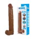 PRETTY LOVE PAT REALISTIC FLEXIBLE DILDO WITH SUCTION CUP 40 CM O 6 CM BROWN
