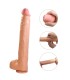 PRETTY LOVE RAEL FLEXIBLE REALISTIC DILDO WITH SUCTION CUP 40 CM O 6 CM BROWN