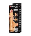 PRETTY LOVE - RAEL FLEXIBLE REALISTIC DILDO WITH SUCTION CUP 40 CM -Ø- 6 CM BROWN
