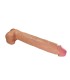 PRETTY LOVE RAEL FLEXIBLE REALISTIC DILDO WITH SUCTION CUP 40 CM O 6 CM BROWN