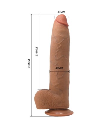 PRETTY LOVE EVANDER FLEXIBLE REALISTIC DILDO WITH SUCTION CUP 23 CM O 49 CM