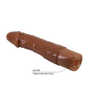 PRETTY LOVE DONALD REALISTIC VIBRATOR 195 CM O 4 CM BROWN