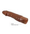PRETTY LOVE - DONALD REALISTIC VIBRATOR 19.5 CM Ø 4 CM BROWN