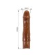 PRETTY LOVE DONALD REALISTIC VIBRATOR 195 CM O 4 CM BROWN
